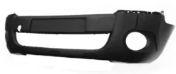 Pare chocs avant pour PEUGEOT PARTNER II phase 1, 2008-2012 trous feux antibrouillard, noir, Neuf