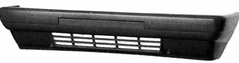 Pare chocs avant pour RENAULT EXPRESS 1986-1991, noir, Neuf