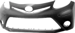 Pare chocs avant pour TOYOTA AYGO I phase 3, 2012-2014, noir lisse sans apprêt, Neuf