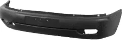 Pare chocs avant supérieur pour VOLKSWAGEN TRANSPORTER T4, 1996-2003, trous antibrouillard, noir, Mod. CARAVELLE, Neuf