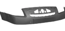 Pare chocs avant supérieur pour CITROËN C2 phase 1, 2003-2008, noir, Neuf