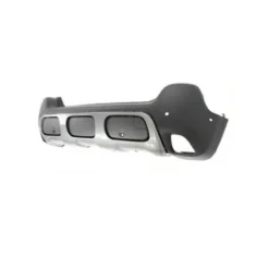 Pare-chocs arrière pour CITROËN C3 AIRCROSS depuis 2021, avec trous PDC et trous radar + supports, spoiler peint en gris, noir gaufré, Neuf