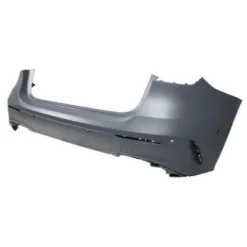 Pare-chocs arrière pour MERCEDES CLASSE A AMG/AMG LINE depuis 2018 (W177), 5 portes, cache crochet, trous radar, trous park assist + supports, Mod. SPORT A35 AMG, Neuf à peindre