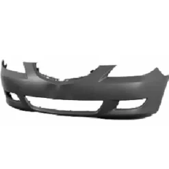 Pare-chocs avant pour MAZDA 3 I 2003-2009, noir, Mod. 4 portes, neuf