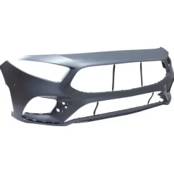 Pare-chocs avant pour MERCEDES CLASSE A AMG/AMG LINE depuis 2018 (W177), 5 portes, cache crochet, trous radar + supports, Neuf à peindre