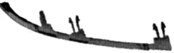Profil sous phare droit pour PEUGEOT 306 ph. 2 1997-1999, Neuf à peindre