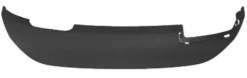Spoiler arrière pour FORD FIESTA VI phase 2 , 2013-2016, noir, bas du pare chocs arrière, Neuf