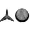 Support logo de calandre pour MERCEDES CLASSE B phase 2 (W246) 2014-2019, noir brillant, Neuf