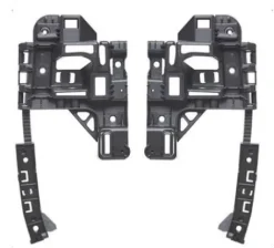 Supports arrière droit et gauche pour CITROËN BERLINGO II phase 3, 2015-2018, brides fixation pare chocs arrière, Neufs